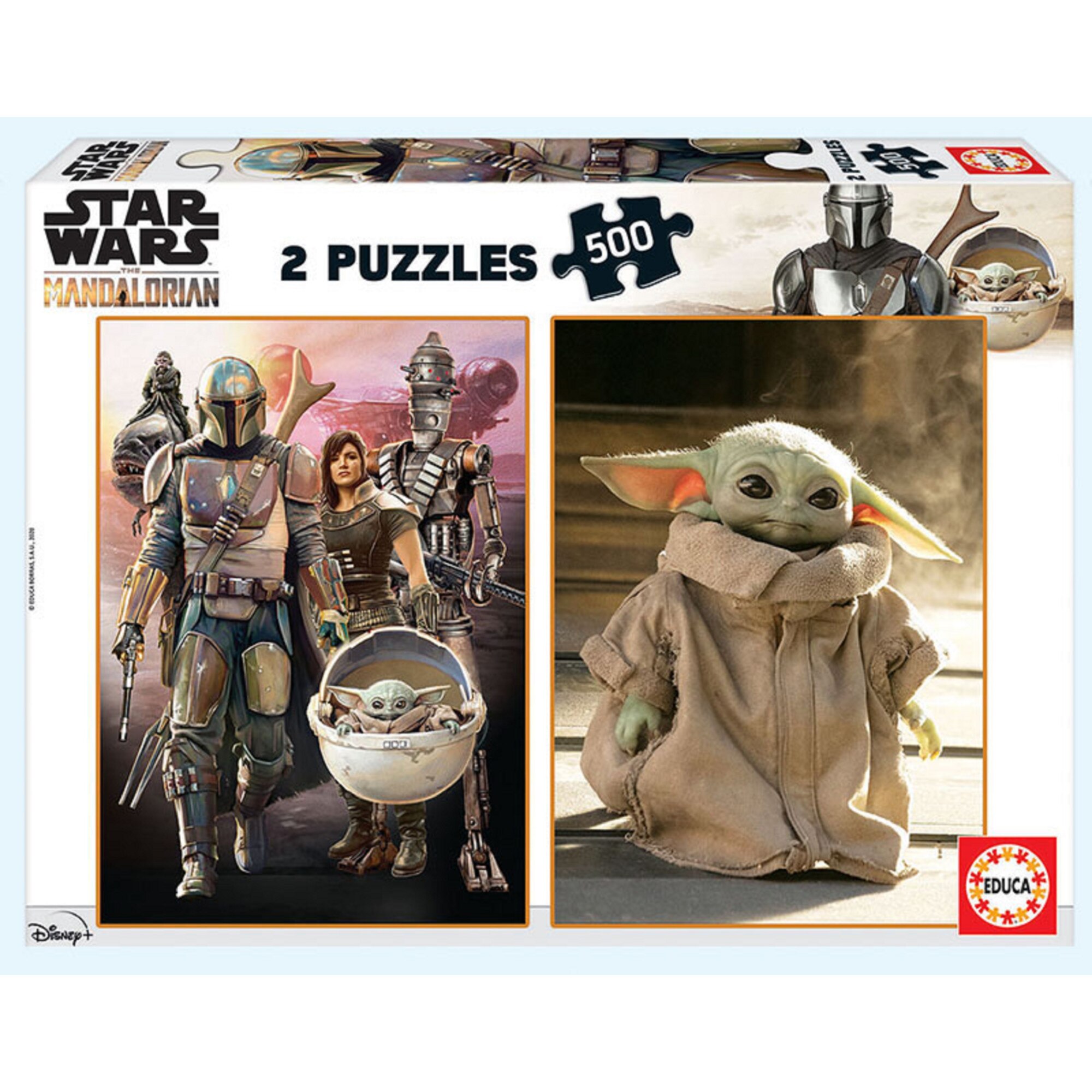 Puzzle 2X500 piese - Baby Yoda, Carton