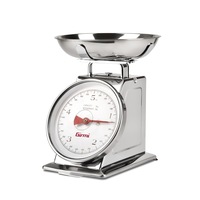 cantar de bucatarie mecanic cu bol mare girmi capacitate max 5 kg diviziune 20g functie tare si zero design retro inox imagen 50_0_
0