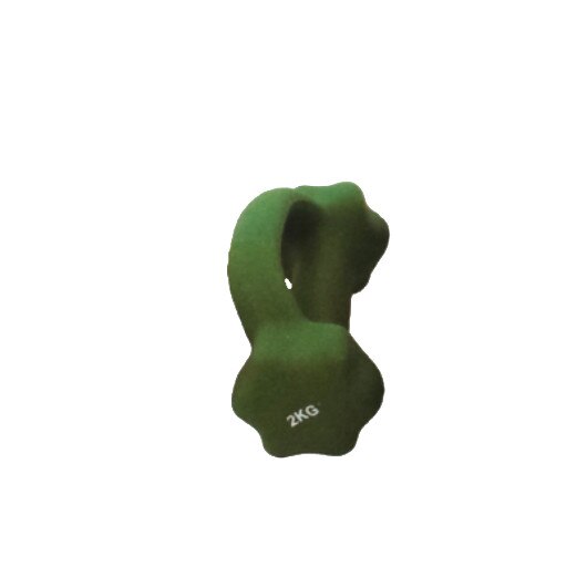 Set 2 gantere neopren 2 kg, maner cu priza excelenta, antizgarieturi, forma ergonomica, verde