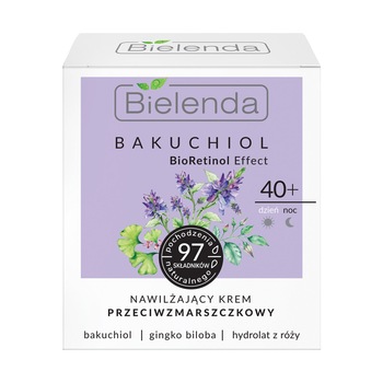 Crema Antirid cu Efect de Lifting BioRetinol 40+ zi/noapte BAKUCHIOL , Bielenda, 50ml Crema Antirid cu Efect de Lifting BioRetinol 40+ zi/noapte BAKUCHIOL , Bielenda, 50ml