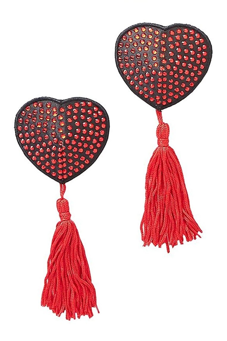 Nipple covers Tassels Heart, Chilirose, Multicolor