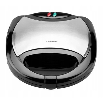 Aparat de sandwich 3 in 1 Tiross TS-513 cu placi interschimbabile pentru pregatire sandwich, grill sau waffe, 750 W Aparat de sandwich 3 in 1 Tiross TS-513 cu placi interschimbabile pentru pregatire sandwich, grill sau waffe, 750 W