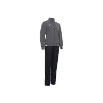 Trening pantaloni lungi si bluza cu fermoar Campus Poly, Joma, gri/negru, L INTL Trening pantaloni lungi si bluza cu fermoar Campus Poly, Joma, gri/negru, L INTL