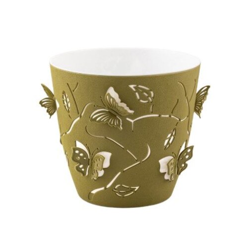 Ghiveci 3D, 2.5l, verde, diametru 17.5cm