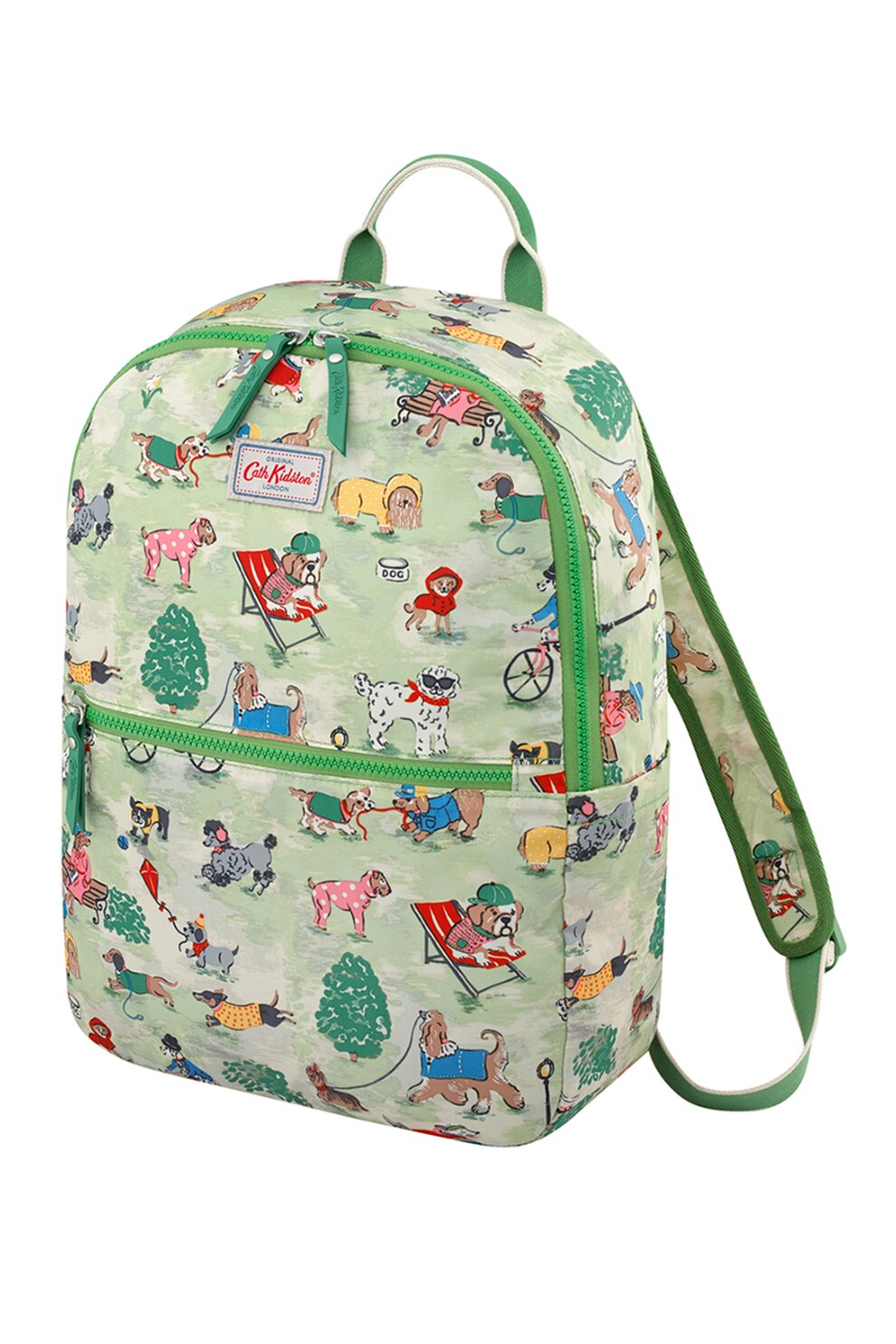 Cath Kidston, Rucsac cu model grafic, Verde pal/Rosu/Alb