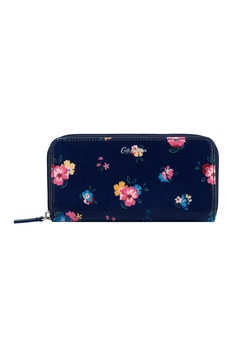 Cath Kidston, Portofel cu imprimeu floral Park Meadow, Bleumarin inchis/Roz Cath Kidston, Portofel cu imprimeu floral Park Meadow, Bleumarin inchis/Roz