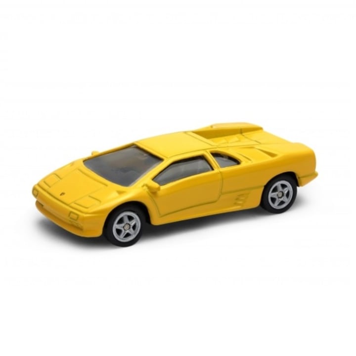 Количка WELLY NEX, Lamborghini, Diablo, Колекционерска, метален модел, мащаб 1:64, Жълт
