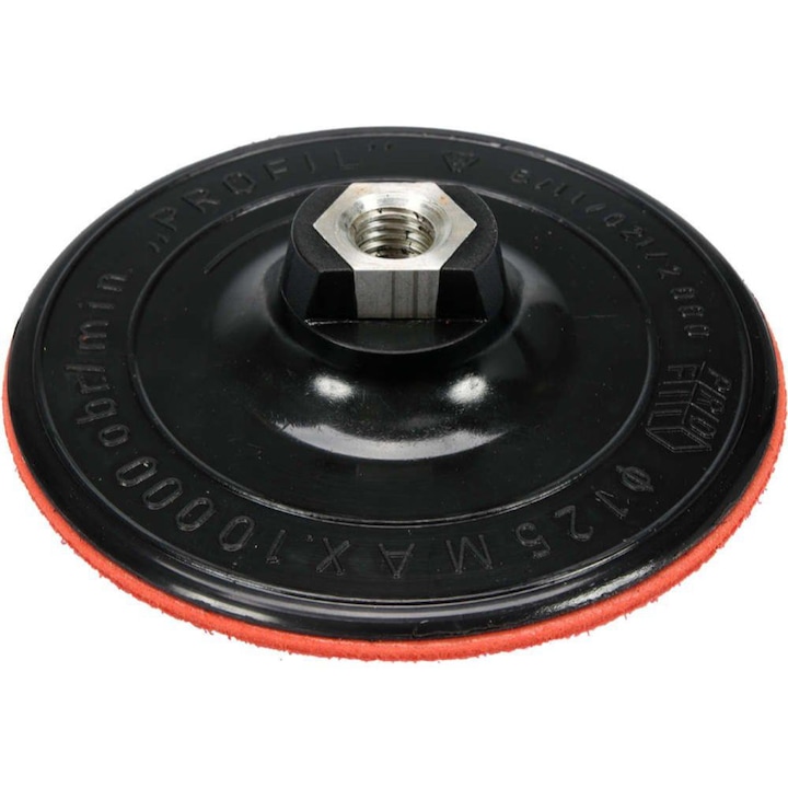 Подложка за фибър диск с велкро Vorel, за ъглошлайф, M 14, Ф 125 мм