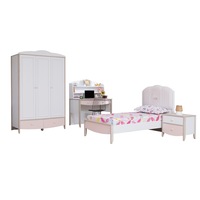 set dormitor tineret alpino pat 120x1987cm dulap noptiera birou alb-roz imagen 52_0_
0