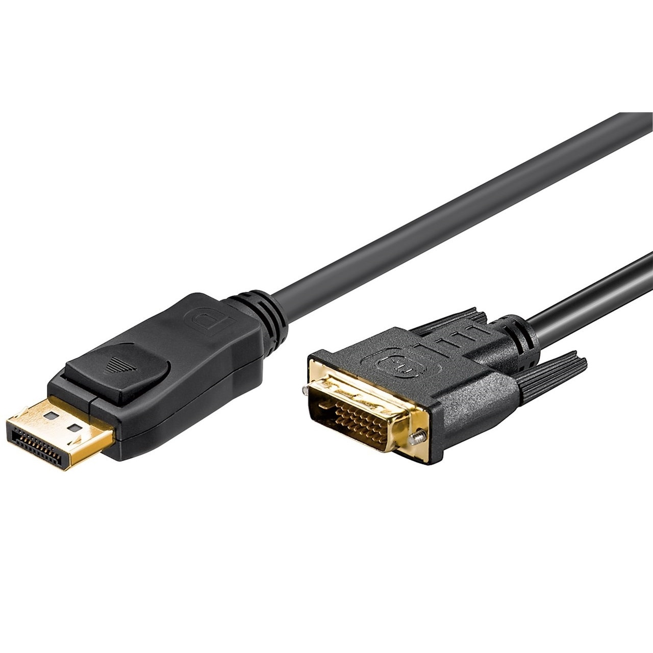 Cablu Displayport DP tata la DVI-D tata, 1.8m, contacte aurite, unidirectional