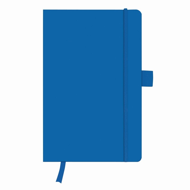 Bloc notes a5 96f veline coperta din imitatie piele elastic my.book classic albastru
