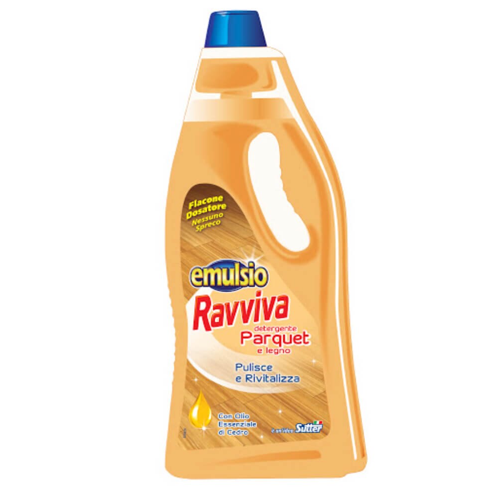 Detergent pentru Parchet si Suprafete din Lemn Sutter Emulsio Ravviva, 750 ml