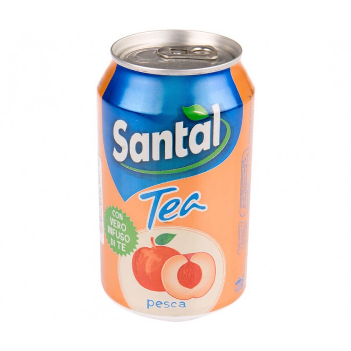 Стек студен чай Santal, Праскова, 330 мл, 24 броя