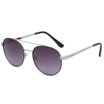 Ochelari de soare dama Guess Round Silver/Black/Grey Degrade GF0367/S-10B Ochelari de soare dama Guess Round Silver/Black/Grey Degrade GF0367/S-10B