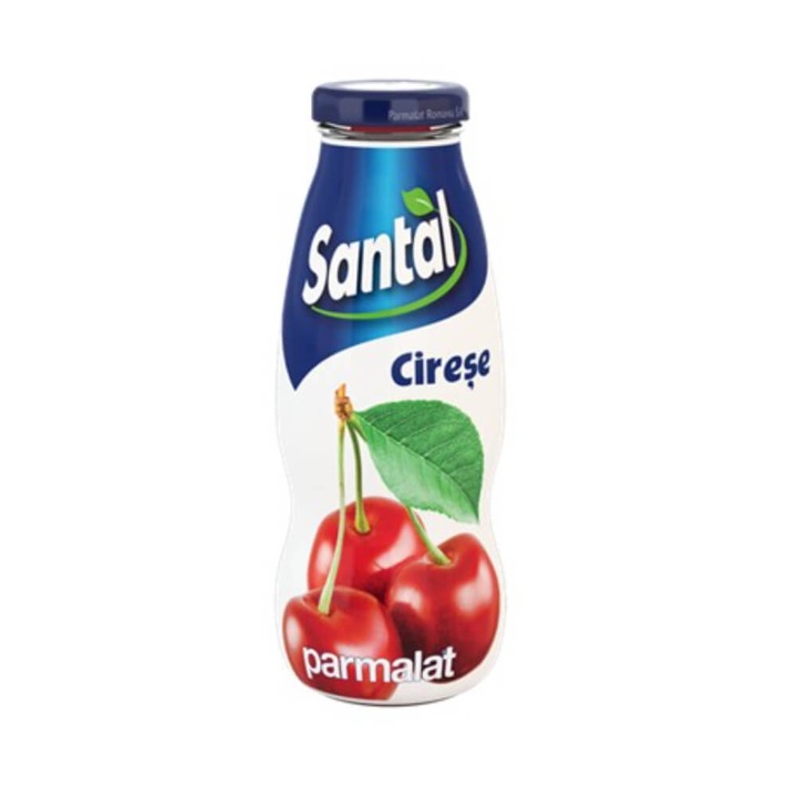 Стек натурален сок Santal, Череша, 200 мл, 15% плодово съдържание, 12 броя