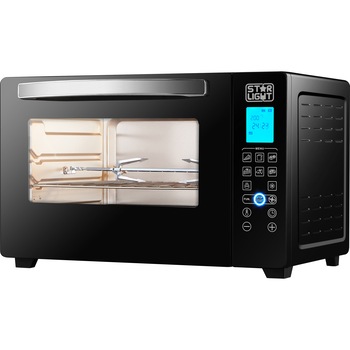 Cuptor Electric Star-Light CEA-4520DBL, 2000W, 45L, 230 °C, Convectie, Display, Control touch, 8 programe presetate,Rotisor, Timer, Negru Cuptor Electric Star-Light CEA-4520DBL, 2000W, 45L, 230 °C, Convectie, Display, Control touch, 8 programe presetate,Rotisor, Timer, Negru