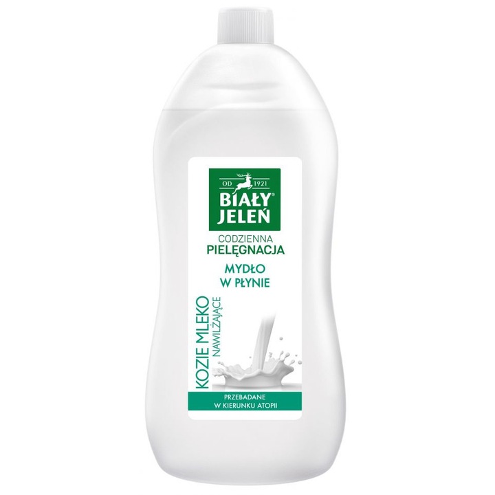 Течен сапун от козе мляко за ежедневна грижа Bialy Jelen, 1л