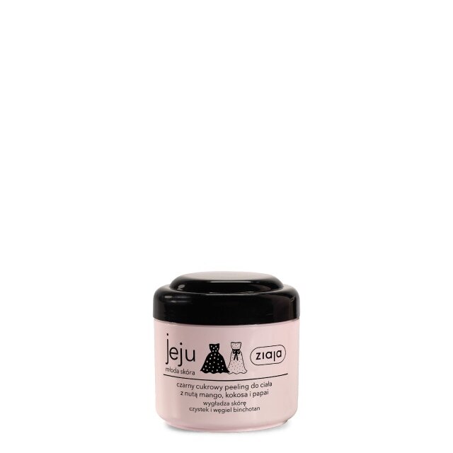 Scrub de corp cu zahar negru, Ziaja Jeju, 200ml