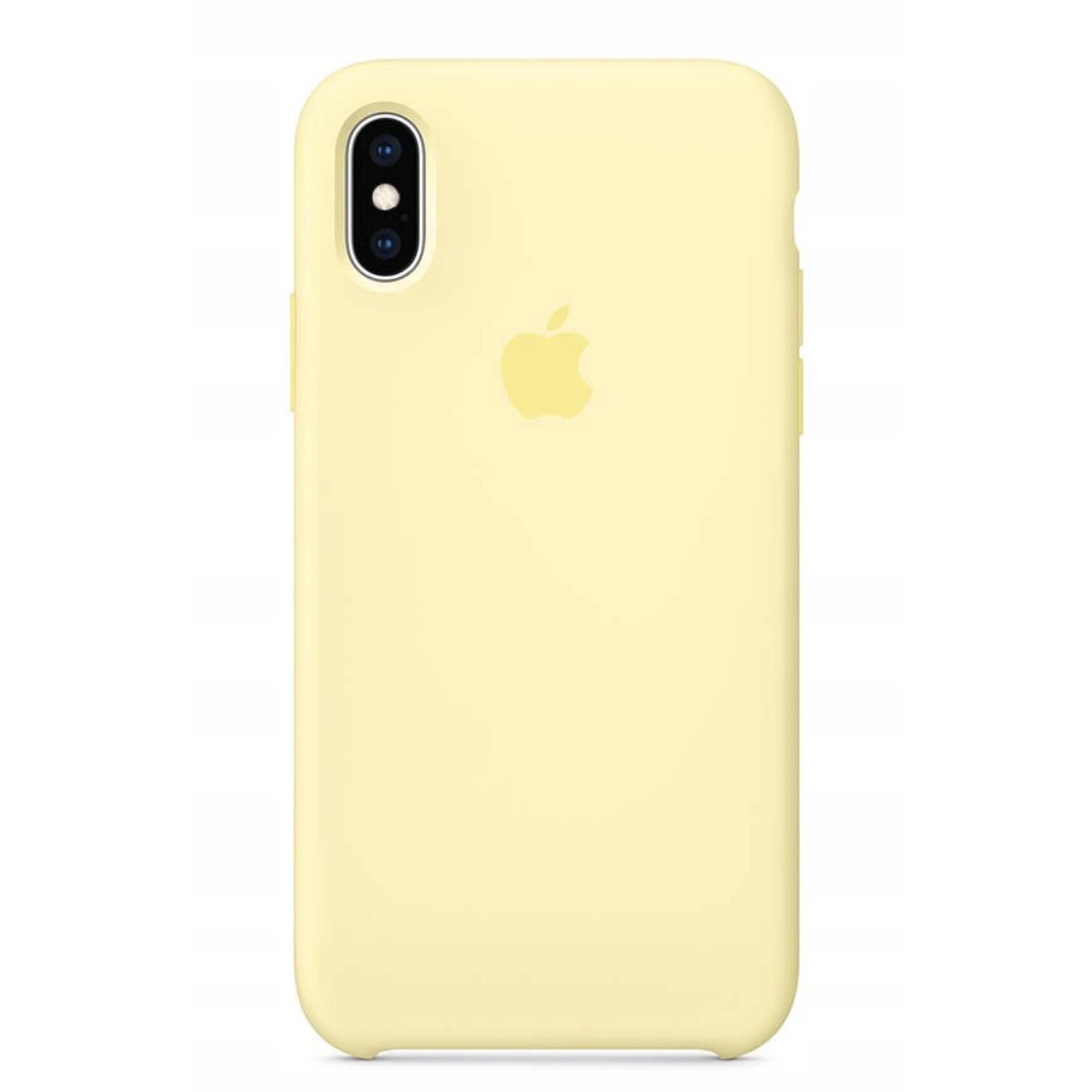 Husa de protectie Apple pentru iPhone X / XS, Silicon, Mellow Yellow
