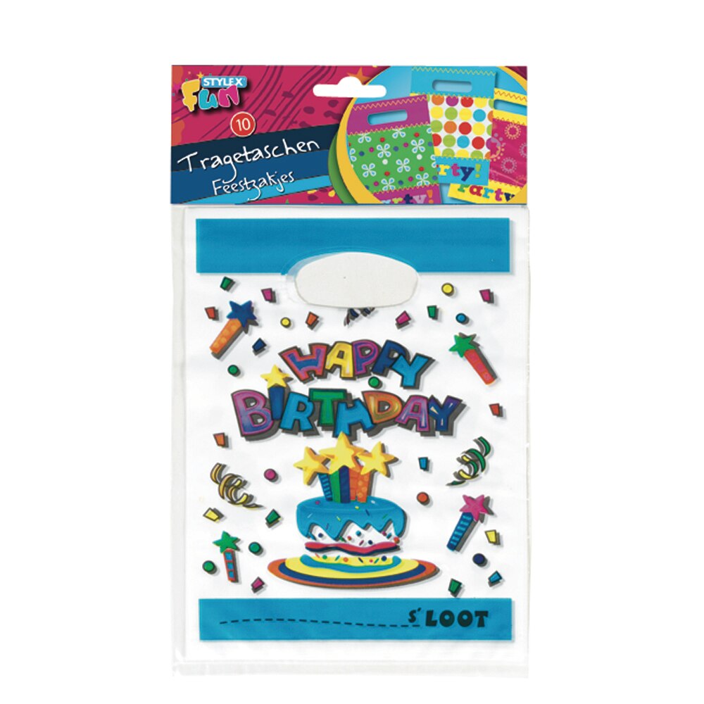 Set 10 pungi pentru petreceri, multicolor