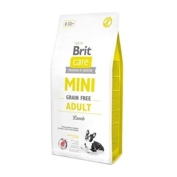 Hrana uscata pentru caini Brit Care Mini Grain Free Adult, Aroma miel, 400g