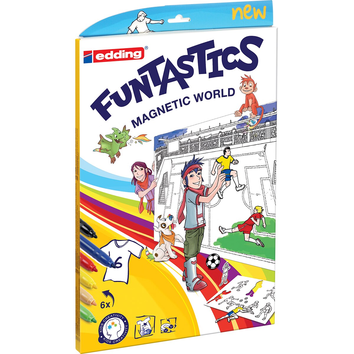 Set creativ Edding Funtastik magnetic diverse modele, multicolor