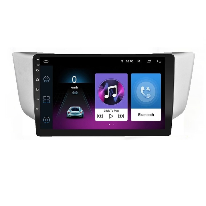 ZT Navigációs Multimédiás Lexus RX300 RX330 RX350 RX400H Toyota Harrier Android 8 Core 2+32