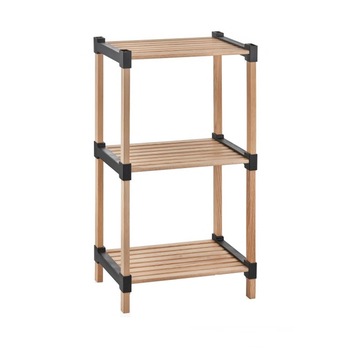 Etajera cu 3 rafturi, din lemn si plastic, 30 x 40 x 72.50 cm, bienWood , BIE9003 Etajera cu 3 rafturi, din lemn si plastic, 30 x 40 x 72.50 cm, bienWood , BIE9003