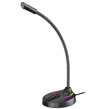 Microfon streaming Havit GK55, Iluminare RGB, 2m, Negru Microfon streaming Havit GK55, Iluminare RGB, 2m, Negru