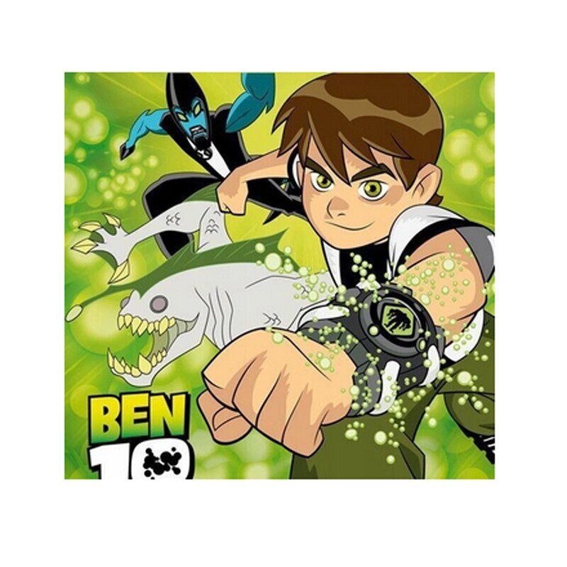 Prosopel magic, Ben 10 and dinosaurs, verde, 30x30cm