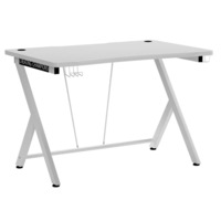 birou gaming multifunctional smart 115 x74 cm cadru otel suport pahar suport casti si 2 orificii gestionare cabluri culoare alb imagen 50_0_
0