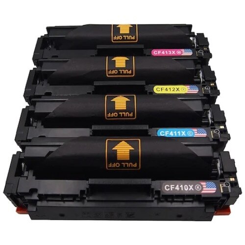 Set 4 cartus toner, GraphiteK, compatibile HP CF410X/CF411X/CF412X/CF413X, 6500 pagini, Color LaserJet Pro M450/Pro M452/Pro M452 dn/Pro M452 dw/Pro M 452 nw/Pro M 470/MFP M377 dw/Pro MFP M477 fdn/Pro MFP M477 fdw