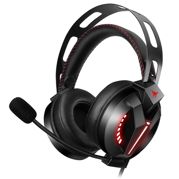 Casti gaming Onikuma M180 PRO Combatwing Surround Sound 7.1 iluminare RGB