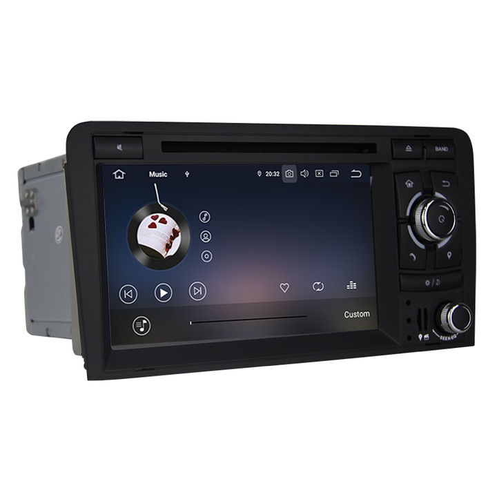 Мултимедия с навигация ZT, за Audi A3 2003-2012, 7" - 8+4+64