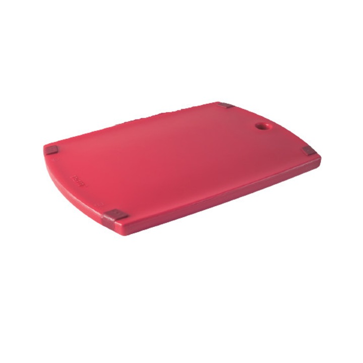 Tocator Ibili-Kitchen Aids, plastic, 33x23x1,5 cm, rosu