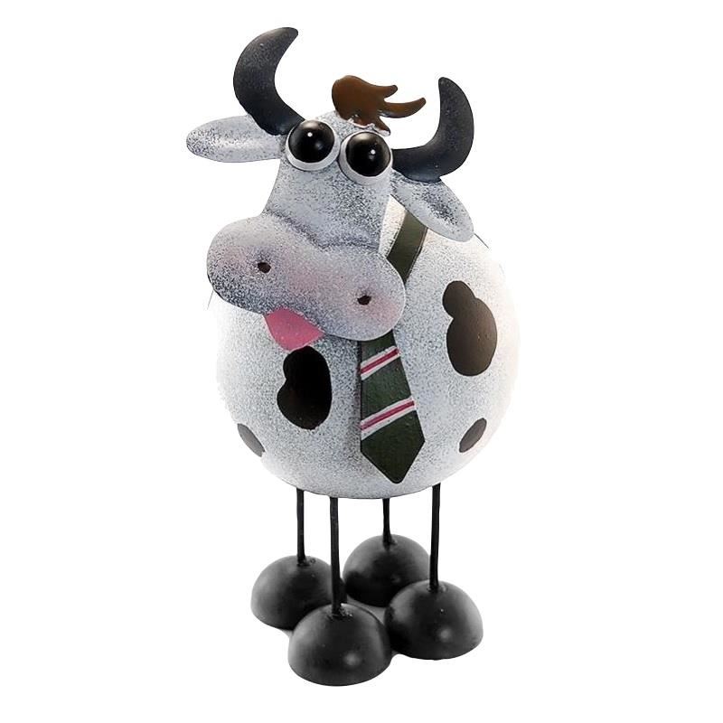 Decoratiune pentru gradina Strend Pro Mecco 1010, Vacuta cu cravata, 16x13x28 cm