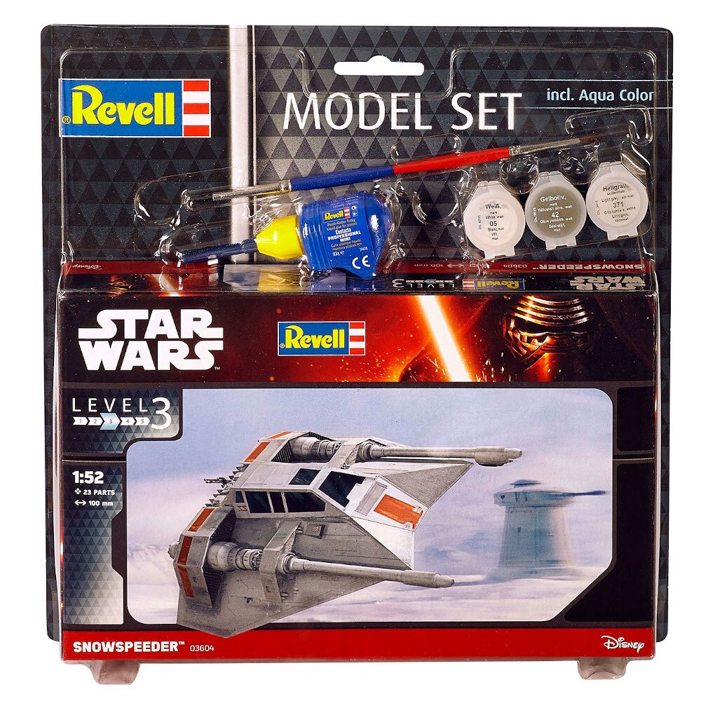 Aeromodele de construit Revell, Set Snowspeeder, Star Wars, 23 piese