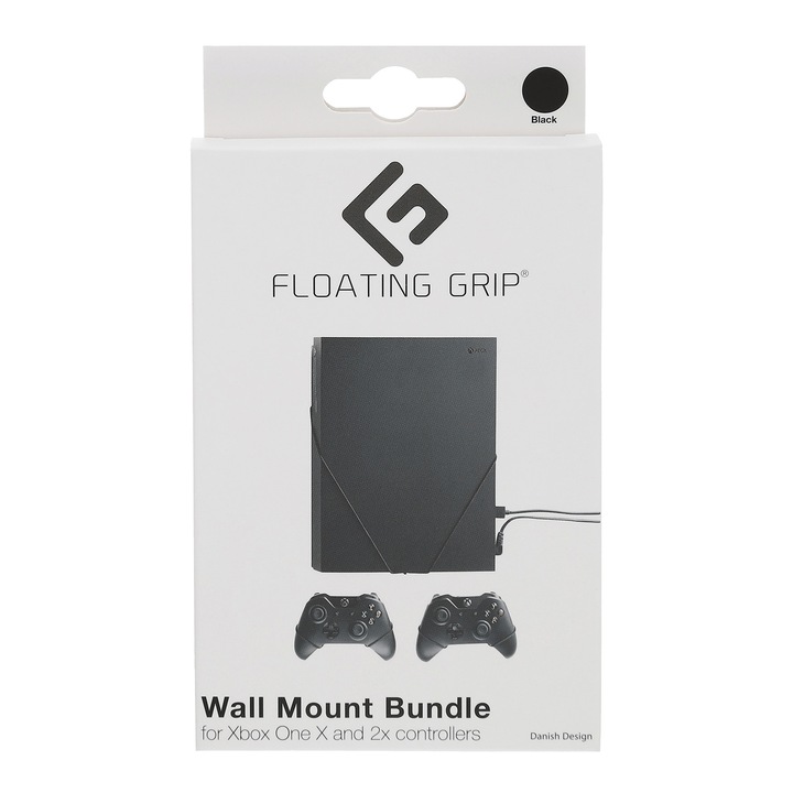 Suport de perete Floating Grip pentru Consola Xbox One X Bundle Negru