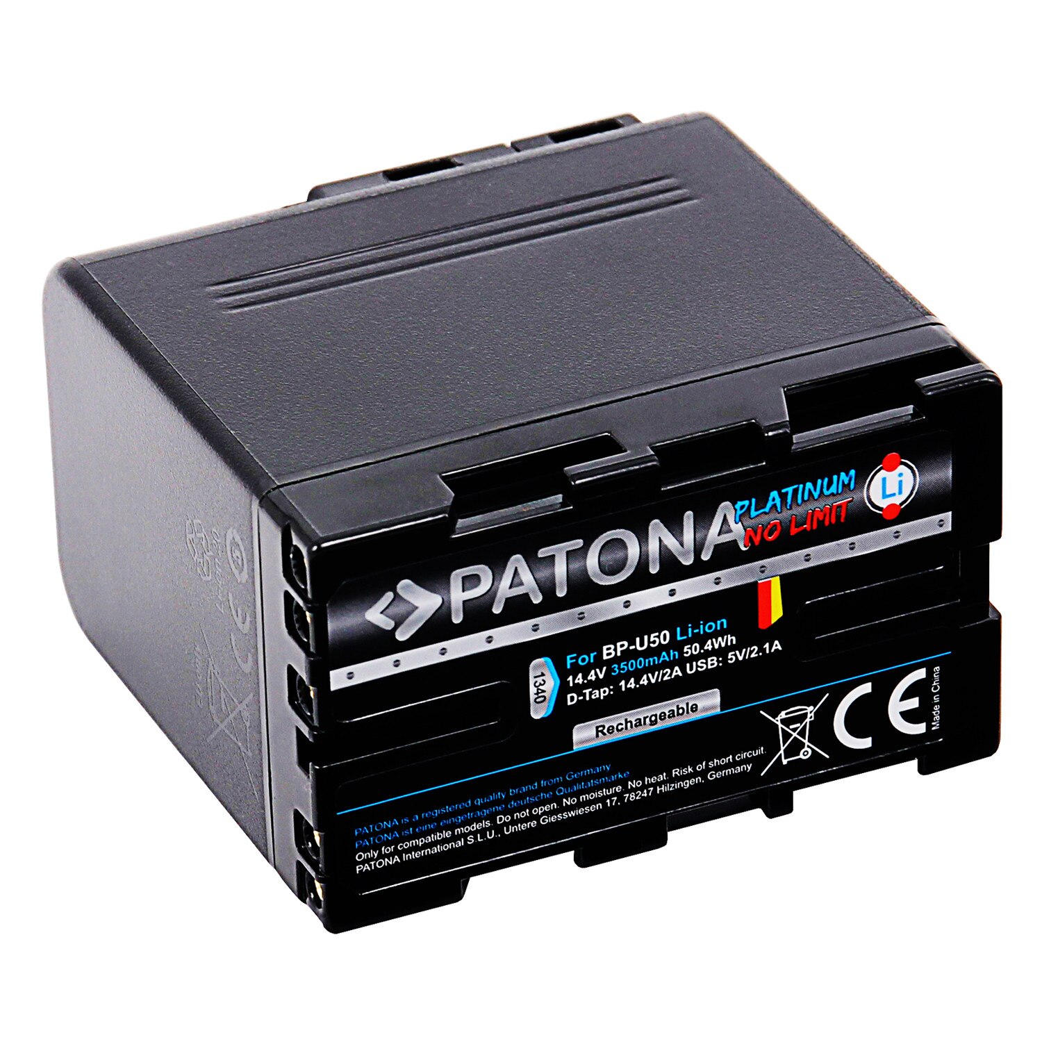 Acumulator PATONA Platinum tip Sony BP-U50 USB D-Tap BP-U60
