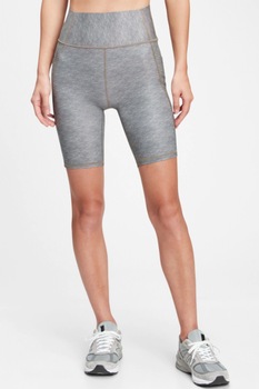 GAP, Colanti scurti cu talie inalta, pentru fitness, Gri GAP, Colanti scurti cu talie inalta, pentru fitness, Gri