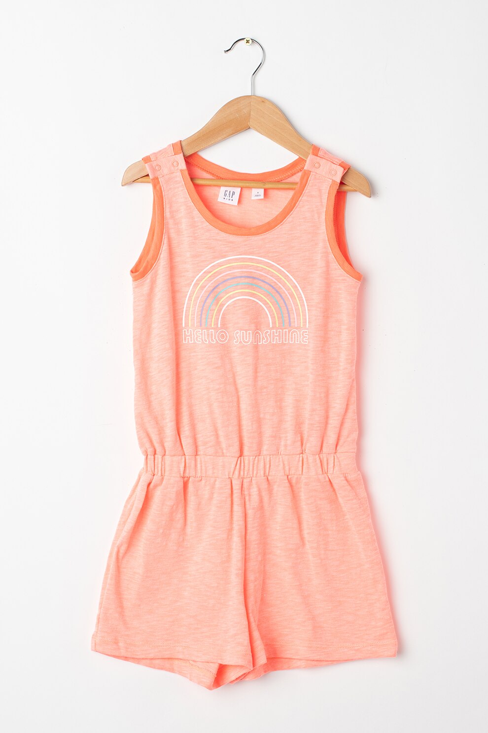 GAP, Salopeta scurta cu imprimeu, Roz somon