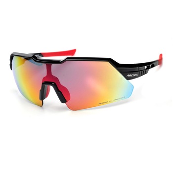 Ochelari de Soare, Arctica, Warrior, Invelis REVO, Ciclism, Rosu-Multicolor Ochelari de Soare, Arctica, Warrior, Invelis REVO, Ciclism, Rosu-Multicolor