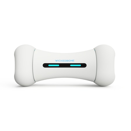 Jucarie Interactiva pentru caini, Cheerble Wickedbone, Alb, 64 mm