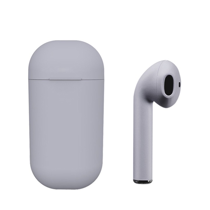 Безжични слушалки Soundvox InPods EarBuds, За iOS и Android, Bluetooth 5.0, Сив