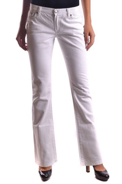 Blugi dama John Richmond PT2437, Bumbac, Alb, 26 EU