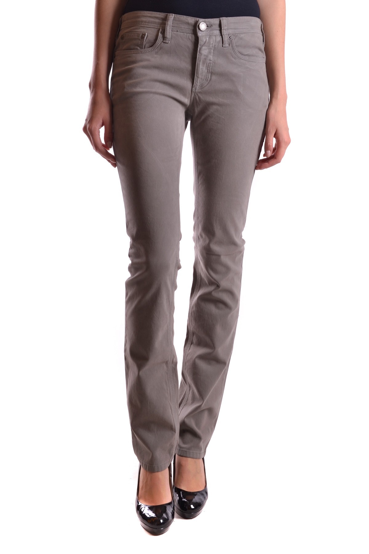 Blugi dama Neil Barrett PT2757, Bumbac, Gri, 28 EU