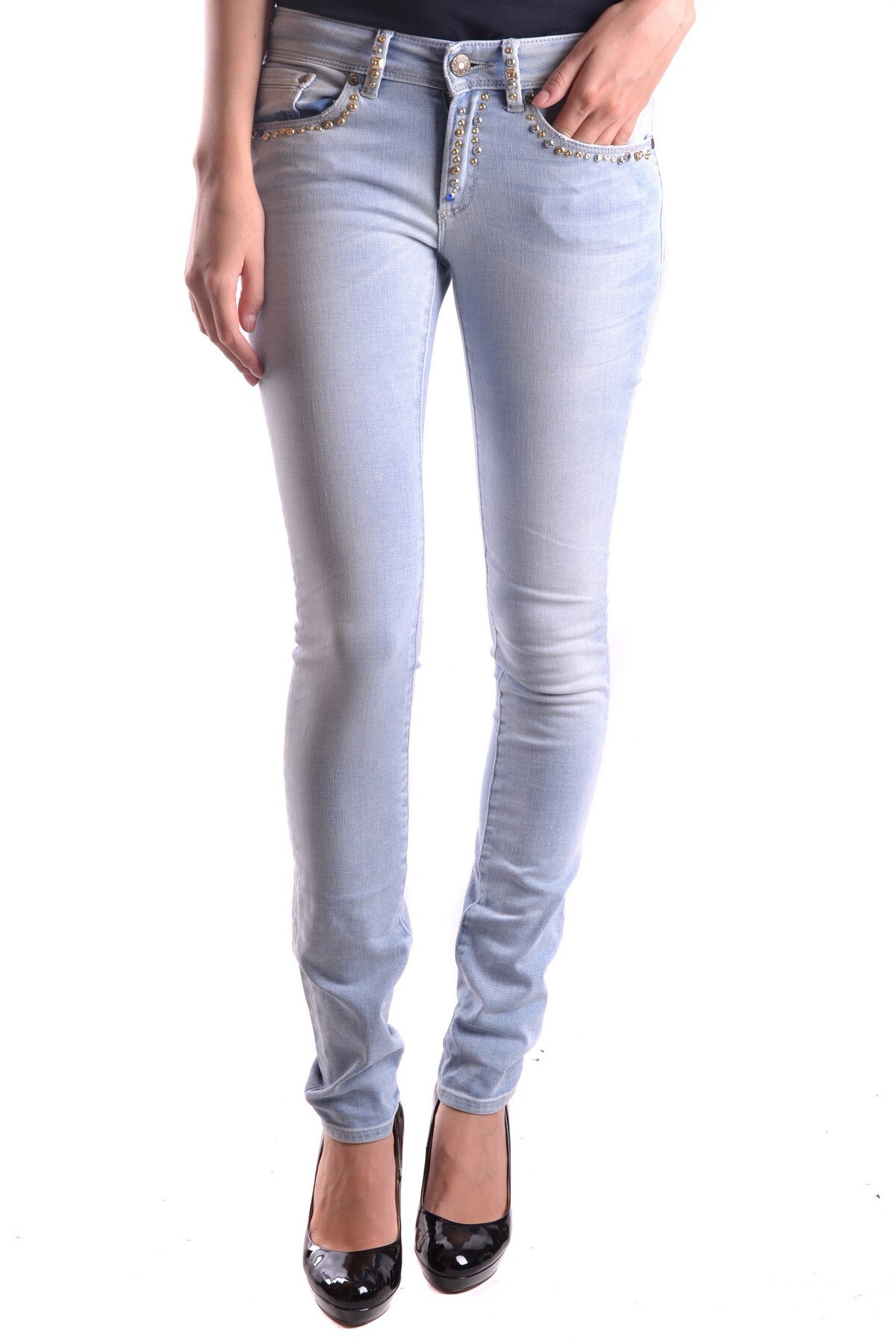 Blugi dama Turquoise NK154, Denim, Albastru, 28 EU