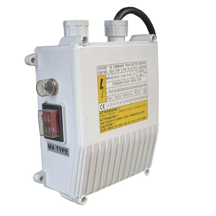 DRK Vezérlőpanel, Vízszivattyúhoz, 750W - 1100W, univerzális panel, merülő és felszíni szivattyúkhoz