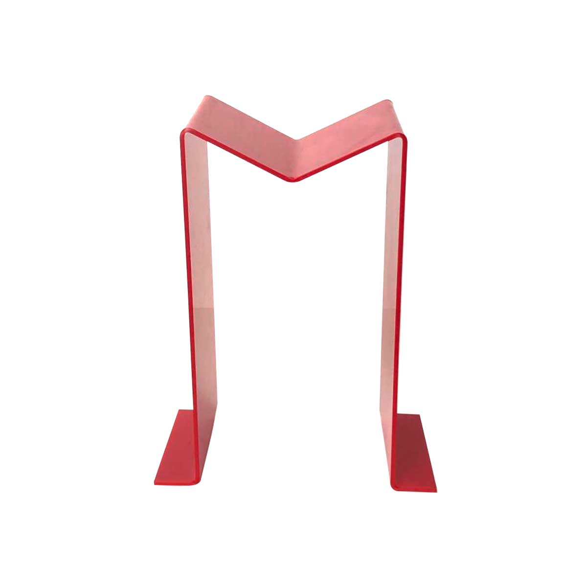 Suport expunere casti, JJ DISPLAYS, tip M, din stiplex rosu