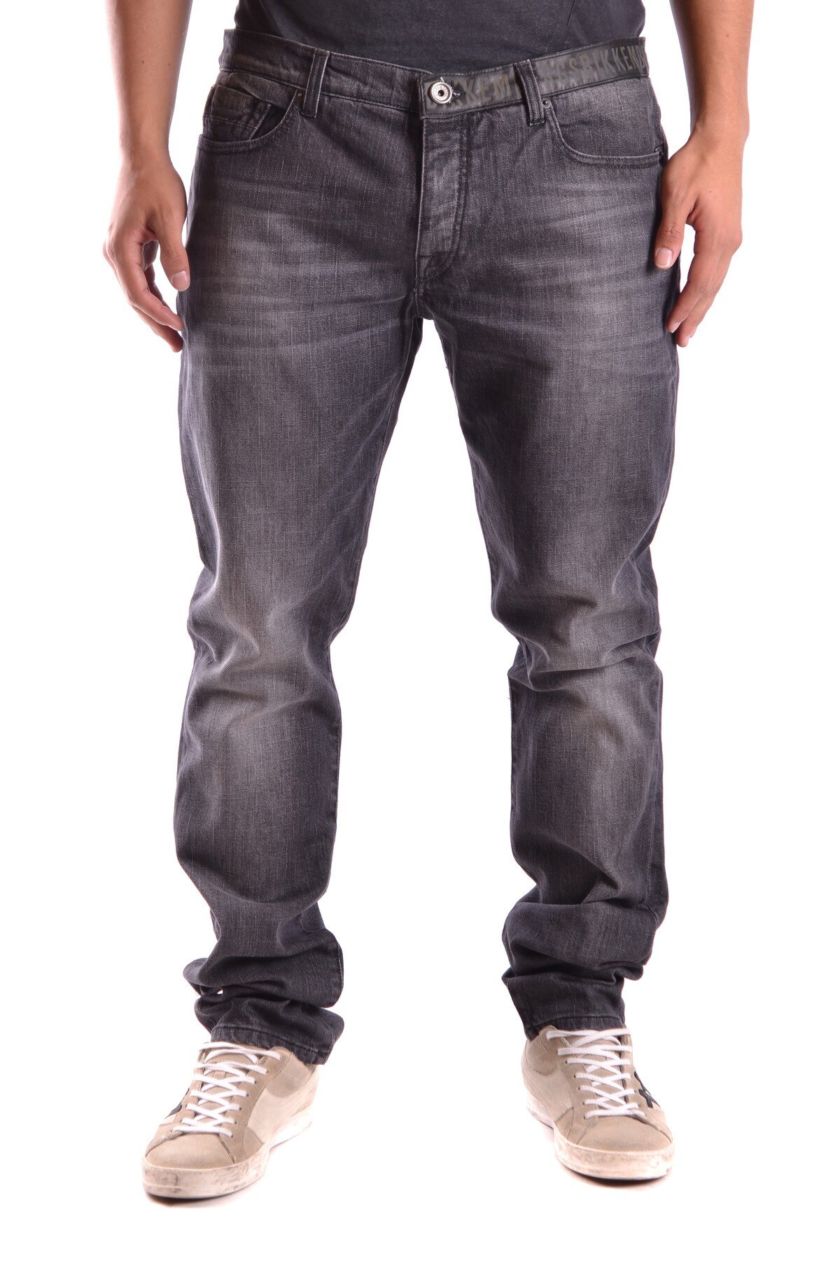 Blugi barbati Bikkembergs NN096, Bumbac, Negru, 38 EU